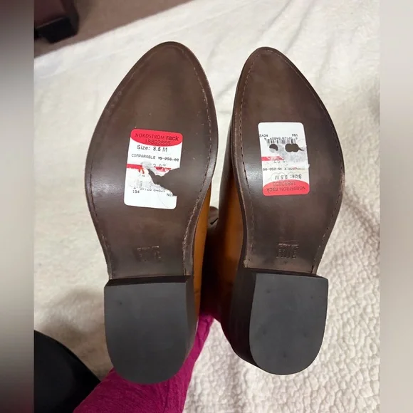 Frye Cognac Leather Billy Short Boot Size 8.5 - Picture 10 of 12